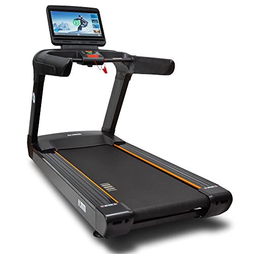 KEIZAN X9® Cinta de Correr Profesional – Negro - Inclinación Manual 15% – Amplio Rango de velocidades Desde 1 a 20 km/h – Gran Pantalla tactil LCD 21”, Sistema Android, Wireless, Dispositivo USB.