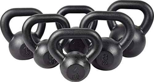 Kettlebell de Hierro Fundido Peso Pesado para Entrenamiento de Fuerza y ​​Cardio Pesa 12kg KAWMET