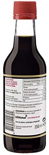 Kikkoman - Salsa De Soja Original, Receta Tradicional, Fermentación Natural, 250 ml