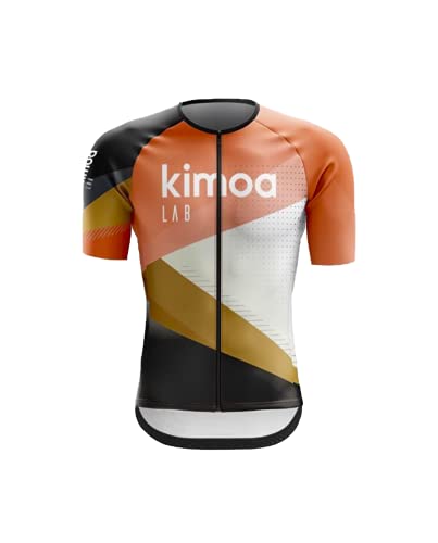 KIMOA - Maillot Ciclismo, Adultos Unisex, Estándar, gráfica Multicolor, S (Lab 03)