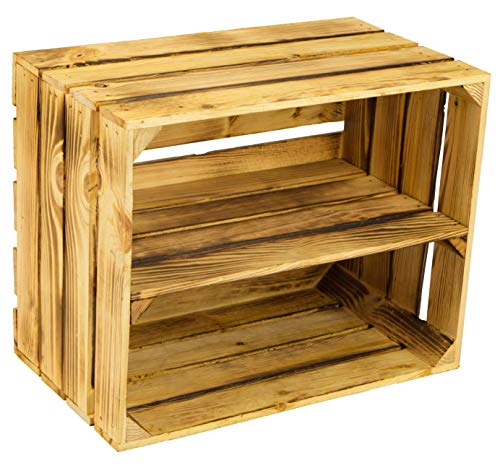 Kistenkolli Altes Land Massive Caja de Estante Zapatos Fruta (cajón-estantería tamaño Aprox. 50x 40x 31cm xxxaus del Antiguo landxxx Frutas Cajas de Vino Caja de Madera Decorativa Caja Estantería