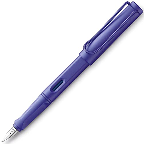 Lamy Safari Candy 1234834 Pluma estilográfica 21 – Pluma estilográfica Moderna en Color Violeta con Mango ergonómico y diseño Atemporal – Pluma F – Modelo Especial