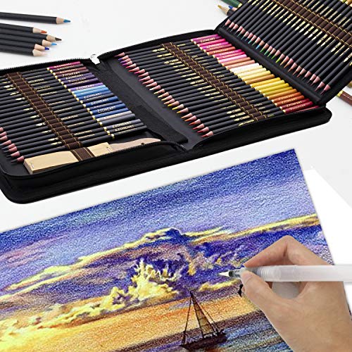 Lapices Colores Profesional, 96pcs Lápices de Dibujo Artístico para Boceto, Lapiz Dibujos con Lapices de Carboncillo y Grafito & Lápices Arte, regalo para Artistas, Estudiantes, Niños y Adultos