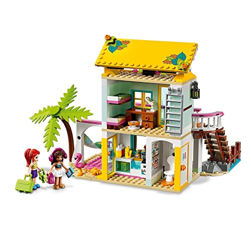 LEGO 41428 Friends Casa en la Playa, Juguete de Construcción para Niños y Niñas de +6 años, Casa de Muñecas con Mini Muñecas