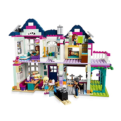 LEGO 41449 Friends Casa Familiar de AndreaJuguete de ConstrucciónCasa de Mini Muñecas con Piscina y Estudio de Música