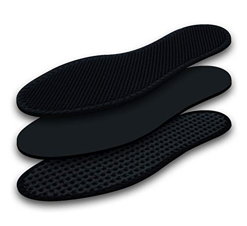 Lenzen Deo Breezers 2 Pares de Plantillas para la Circulación de Aire en el Zapato I Sensación de Frescura I Carbón Activo Antiolor (41)