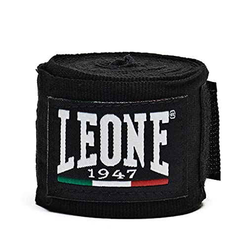 LEONE 1947 Bendaggi Vendajes, Unisex Adulto, Negro, 4,5 MT