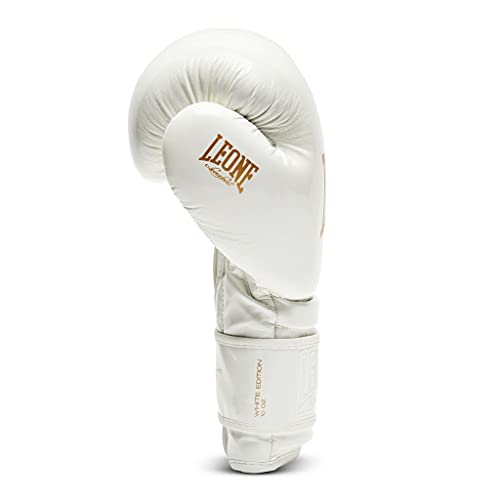 LEONE 1947 GN059 Guantes de Boxeo, Unisex – Adulto, Blanco, 12OZ