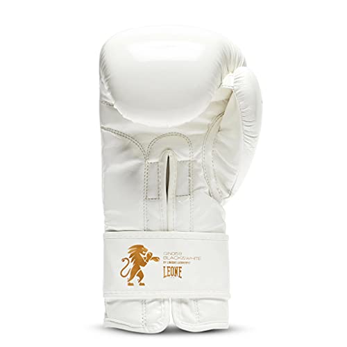 LEONE 1947 GN059 Guantes de Boxeo, Unisex – Adulto, Blanco, 12OZ