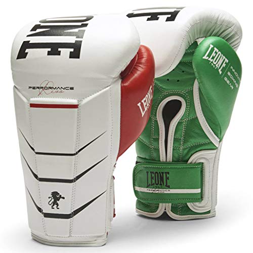 LEONE 1947 Revo Performance Guantes de Boxeo, Adultos Unisex, Color Blanco, 12oz