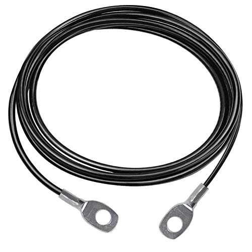 LFJ Cable de Acero para Fitness, Cuerda Gimnasio Alambre Resistente Poleas para Cables Máquina Accesorios Gym en Casa Equipo de Levantamiento de Pesas (1,5m)