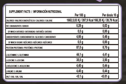 Life Pro BCAA + Glutamina Ajinomoto | Suplemento con BCAA’s 8:1:1 y Glutamina con Fórmula Patentada Ajinomoto 300g, Sabor Naranja