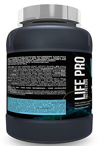 Life Pro Whey 1Kg | Suplemento Deportivo, 78% Proteína de Concentrado de Suero, Protege Tejidos, Anticatabolismo, Crecimiento Muscular y Facilita Períodos de Recuperación, Sabor Chocolate Croissant