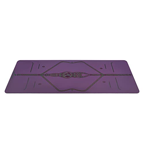 Liforme Inked Yoga Mat Collection – Sistema de alineación patentado, antideslizante, ecológico, biodegradable, resistente al sudor, largo, ancho y grueso para mayor comodidad - Madre Tierra