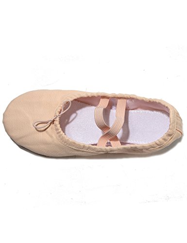 Lily's Locker- Zapatillas de Ballet clásico de Suela Partida Zapatillas Media Punta de Ballet Danza para Niña y Adultos(27, Rosa Claro)