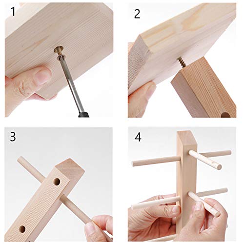 liuer 2PCS Soporte De Exhibición De Los Vidrios Gafas De Sol De Madera con Soporte para Gafas Gafas de Organizador para Almacenamiento y Presentación Adecuado para Gafas de Sol