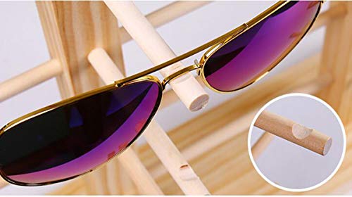 liuer 2PCS Soporte De Exhibición De Los Vidrios Gafas De Sol De Madera con Soporte para Gafas Gafas de Organizador para Almacenamiento y Presentación Adecuado para Gafas de Sol