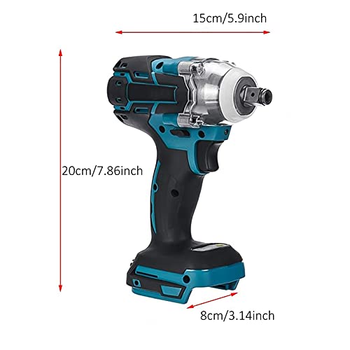 Llave de Impacto, UNISOPH 320Nm Pistola de impacto, 3200 RPM taladro atornillador batería alta torsión para batería Makita 18V BL1850, BL1850B, BL1860B, BL1840, BL1840B