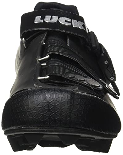 LUCK Zapatillas de Ciclismo MTB ODÍN con Suela de Carbono y Cierre milimétrico de precisión. (46 EU, Negro)