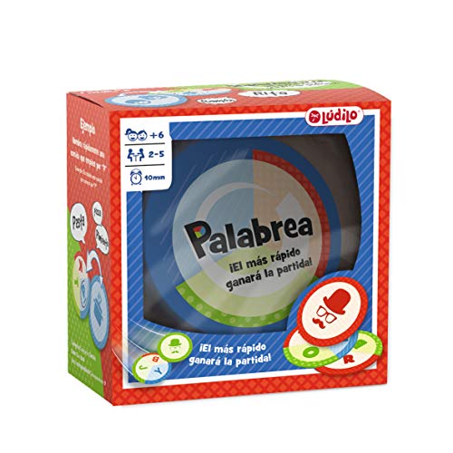 Lúdilo - Palabrea, Juegos De Mesa para Niños, Juegos Educativos 6 Años O Más, Juego De Cartas, Juego De Agilidad Mental, Juego Familiar, Desarrollo del Lenguaje, Regalos para Niños,