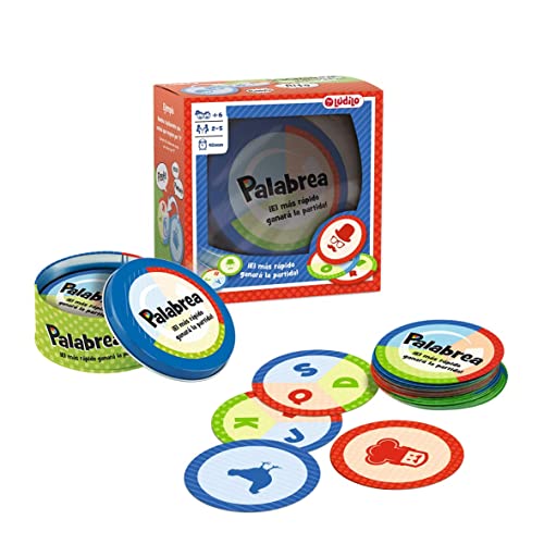 Lúdilo - Palabrea, Juegos De Mesa para Niños, Juegos Educativos 6 Años O Más, Juego De Cartas, Juego De Agilidad Mental, Juego Familiar, Desarrollo del Lenguaje, Regalos para Niños,