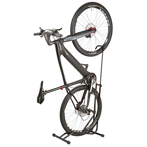 M-Wave Raimund Soporte 2 en 1 Vertical y Horizontal para Bicicletas de hasta 2,5", Unisex Adulto, Negro, für 12"-29"