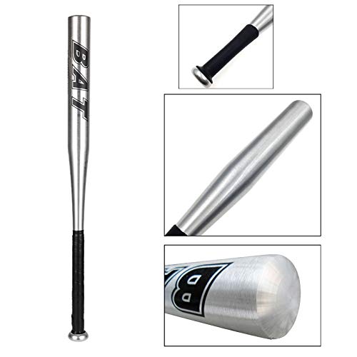 Macllar Bate de Béisbol, 30 Pulgadas, 76cm, Bate de Beisbol Aluminio, con Bola, Bolsa de Almacenamiento, Plata