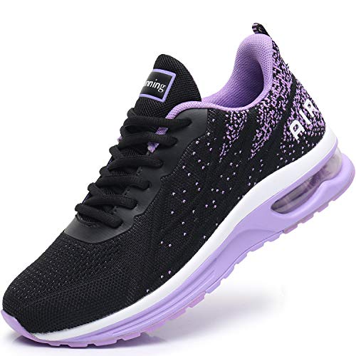 MAFEKE Tenis deportivos para correr para mujer, transpirables, ligeros, para caminar, para mujer, morado (Púrpura), 41 EU