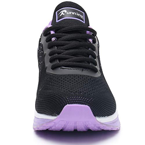 MAFEKE Tenis deportivos para correr para mujer, transpirables, ligeros, para caminar, para mujer, morado (Púrpura), 41 EU