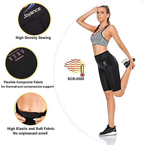 Mallas Cortas Mujer Reductoras Adelgazantes, Leggins Cortos Push UP, Short Deportivo, Pantalones Cortos Jogger de SCR-5500 - Efecto Sauna & Body Reductor - Running Fitness