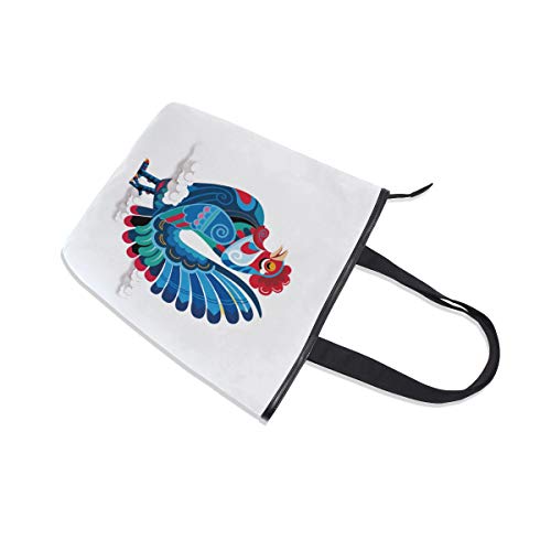 MALPLENA Rooster Bolso de mano de hombro pintado para mujer