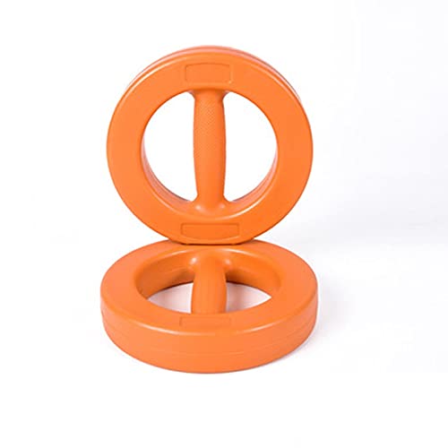 Mancuerna de Hierro Fundido 1kg / 1.5kg / 2kg Ladies Casa Redonda Kettlebell Fitness Equipos de Fitness Yoga Brazos Delgados piernas Delgadas (Naranja, púrpura, Verde) (Color : Orange-1kg（Single）)