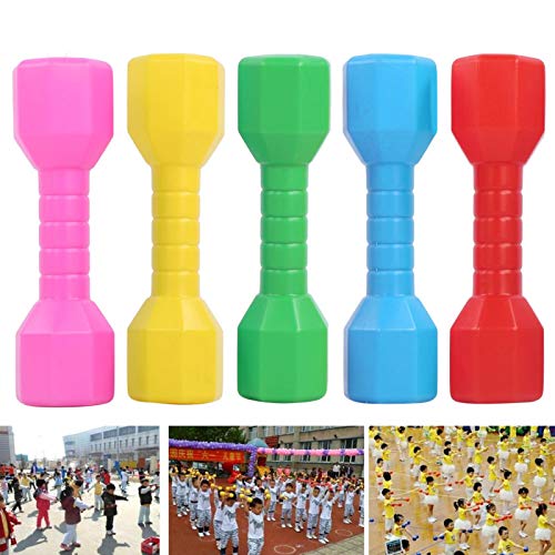 Mancuernas de Juguete para niños, Mancuernas de plástico para niños, Mancuernas de Mano para Fitness, Gimnasio en casa, Pesas de Mano, Juguete Deportivo