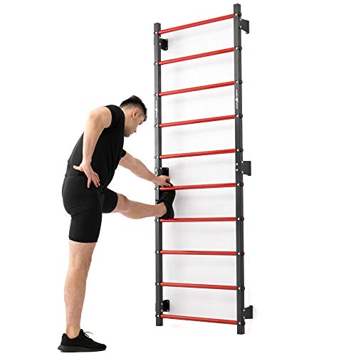 Marbo Sport Set MHU1 | Barras de Pared para Montaje en Pared 230 x 81 cm MH-U204 + Estación de inmersión Multifuncional de Pared con Barra de tracción (2 en 1) MH-U205 | Made in EU