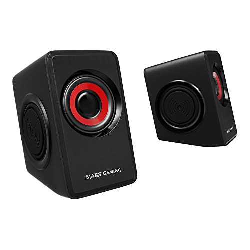 Mars Gaming MS1, altavoces 10W, subwoofer, Jack 3.5mm, Pc/Mac/smartphone/tablet