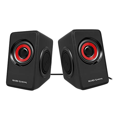 Mars Gaming MS1, altavoces 10W, subwoofer, Jack 3.5mm, Pc/Mac/smartphone/tablet