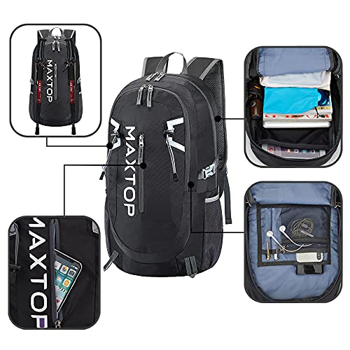 MAXTOP Mochilas ligeras plegables de viaje Unisex Mochila de 40L Mochila de viaje Senderismo Senderismo Mochila impermeable para senderismo Bicicleta Mujeres Hombres