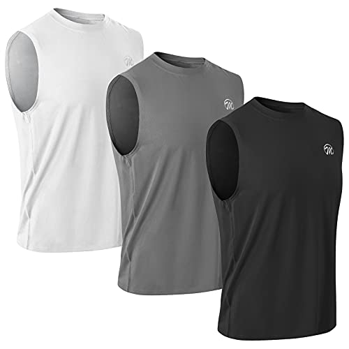 MEETWEE Camisetas Tirantes Hombre, Camisa sin Mangas de Malla Deportes Tank Top para Gym Fitness Running Ciclismo