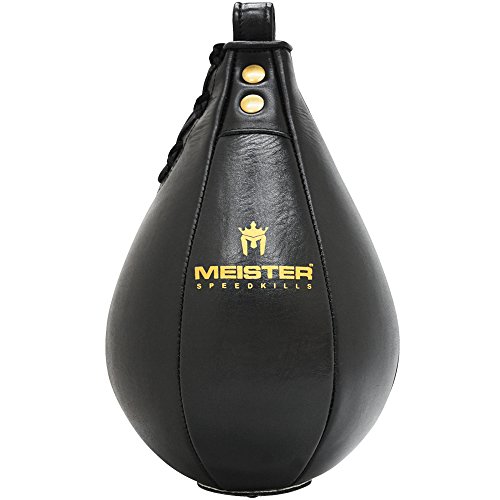 Meister SpeedKills - Bolsa de piel con vejiga de látex ligera, color negro, grande (10,5 x 7 pulgadas)