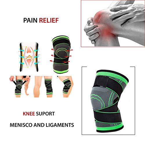 Memories, Rodillera Menisco y Ligamentos, Deportiva Rotuliana, Elástica, Tubular, Antideslizante y Transpirable, Cómoda para Hombre y Mujer. (XL, 1 (Pcs))