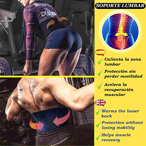 mezzuno Fajas Reductoras Abdomen Mujer y Hombre para Sudar-Fajas Reductoras Adelgazantes Mujer de Neopreno-Faja Reductora Hombre Efecto Sauna- Fajas Reductoras Mujer-Ng L/XL