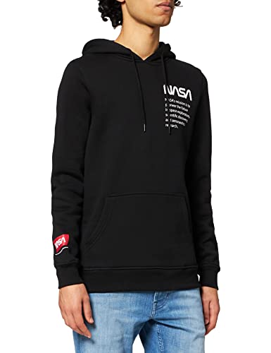 Mister Tee NASA Definition Hoody Sudadera con Capucha, Negro, XL para Hombre