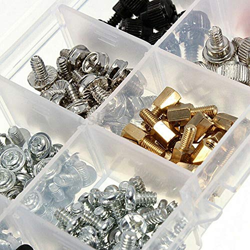 MMOBIEL 228Pcs PC Screw Standoff Set Kit para la caja de la computadora Disco duro Refrigerador de la placa madre Tarjetas gráficas del ventilador