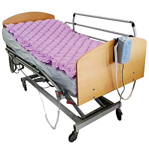 Mobiclinic, Colchón antiescaras de Aire alternante, Modelo Mobi 1, con Motor compresor, PVC médico ignífugo, Marca Española, para escaras de Grado I, 200 x 90 x 7, 130 Celdas, Color Lila