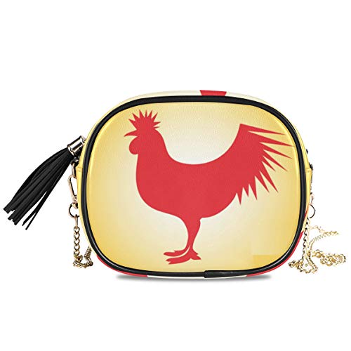 Montoj Rooster - Bolso bandolera para mujer