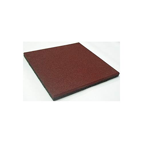 Mugar - Loseta de Caucho para gimnasios y Crossfit de 50x50 ó de 100x100cms Negras, Verdes o Rojas Profesional (Negra, 100x100x2cms)