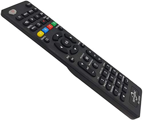 MYHGRC Mando Universal TV Apto para Samsung/Sony/TCL/Hisense/LG/Sharp/Sanyo/Toshiba/Hitachi/Philips/Panasonic/Oki Smart TV- No Requiere configuración Mando a Distancia Universal de TV