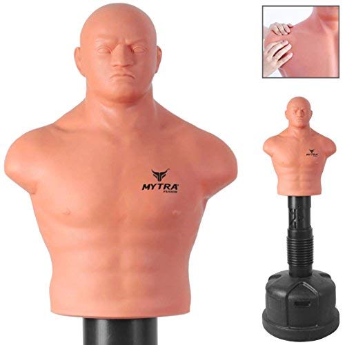 Mytra Fusion Big Bob Dummy Pedestal Boxing Bag Martial Arts Focus Punching Dummy Free Standing Punching Target Boxing Bob Dummy MMA Training Target Freestanding Punch Bag Strike Bag Training Punching