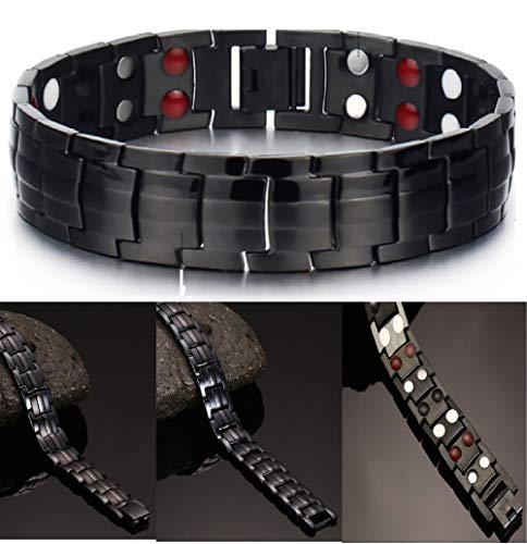 N3 ZELEK Pulseras Hombre Pulseras Magnética Regalos Pulseras Mujer IMANES POTENTES Piedras Chakras BIO THERAPY Regalos Hombres Magnética Artritis Para Aliviar el Dolor Hombres Brazalete Hombre Ropa