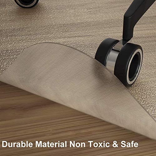 NATRKE Alfombrilla para Silla para Suelos Duros, Alfombrilla Grande para sillas de Escritorio 75 x 122 cm (2.5'x4 ') Estera para Silla de Oficina Hogar para Muebles Protector de Suelo de Madera